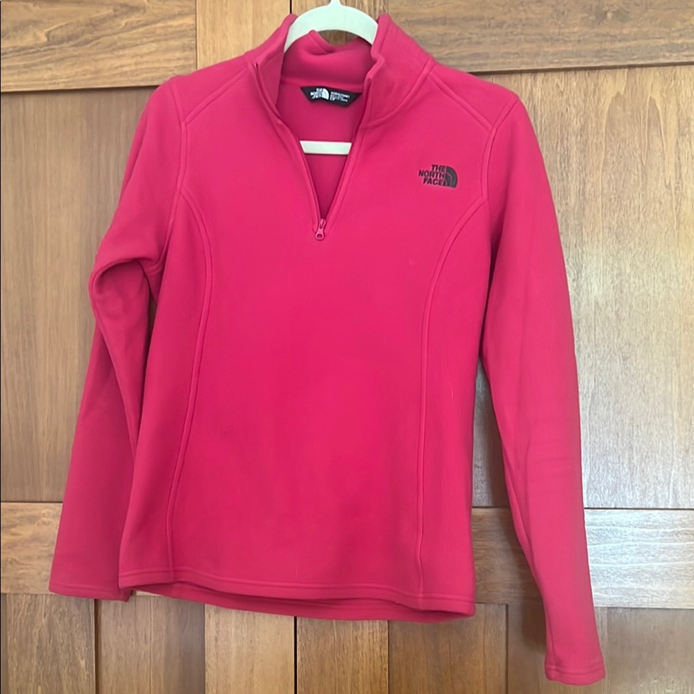 The North Face Women's Pink Quarter-Zip Sweater